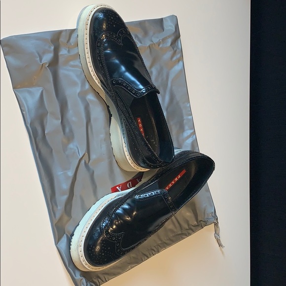 Prada brushed leather derby shoe - Picture 5 of 6